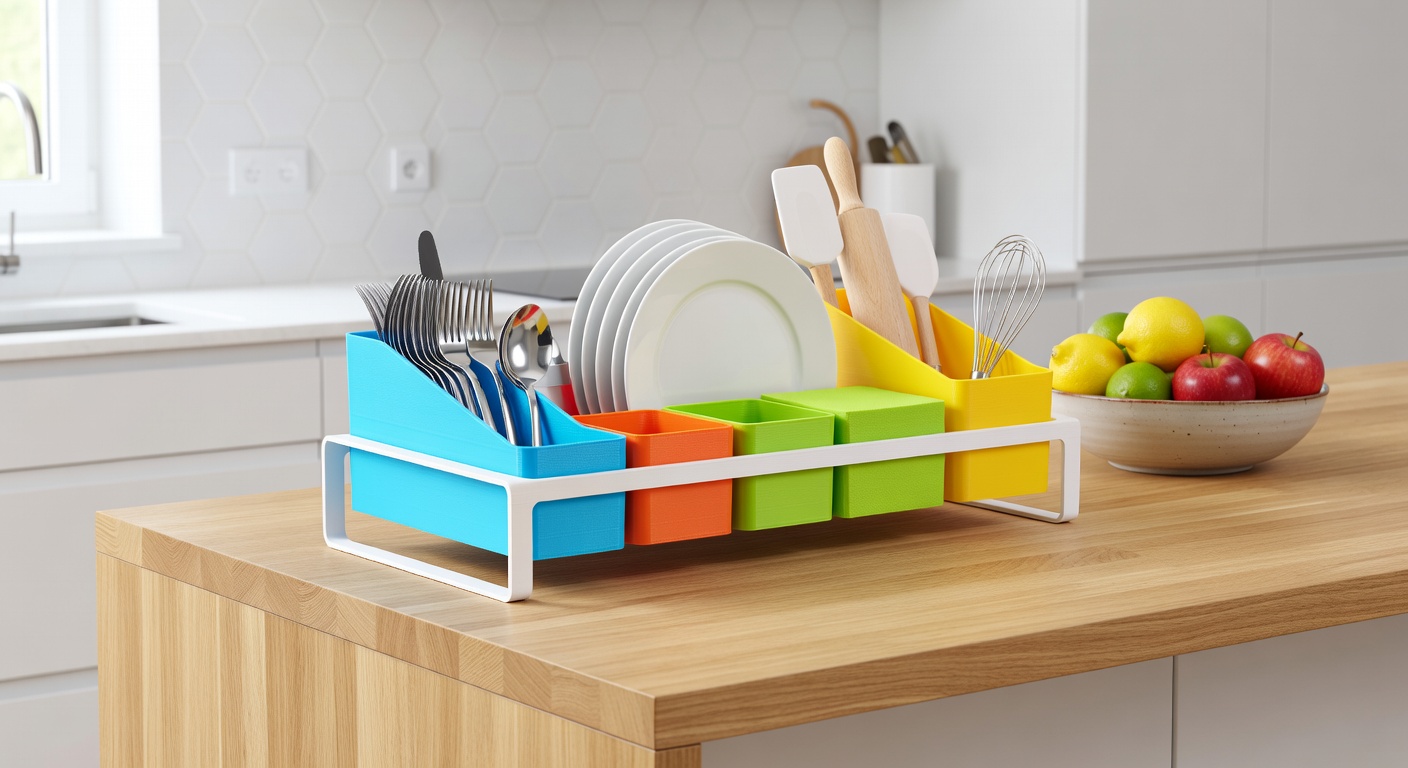 Organizatoare Bucătărie Imprimate 3D: Ordine Personalizată