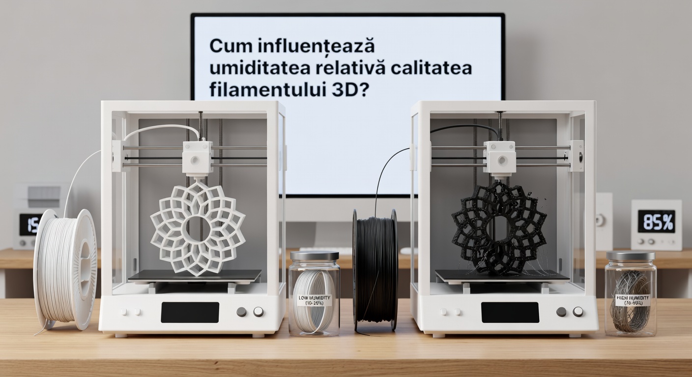 Cum Afectează Umiditatea Filamentul 3D? Ghid Complet