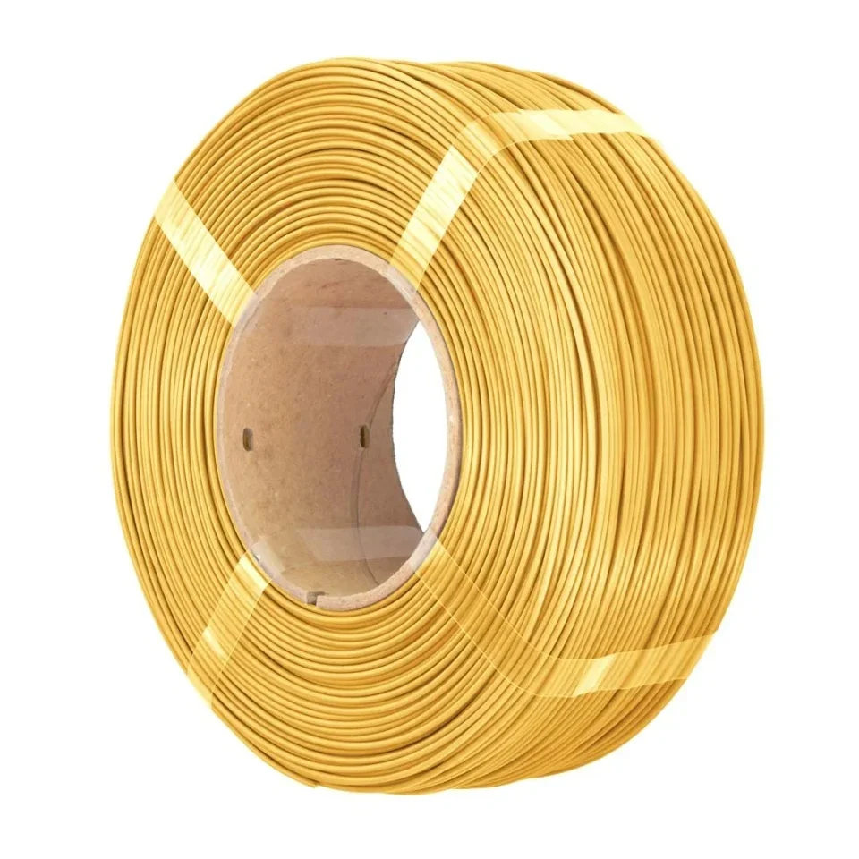 Filament Imprimanta 3D AzureFilm, 1.75 mm, PLA Champagne Gold (auriu), ReFill, 1kg