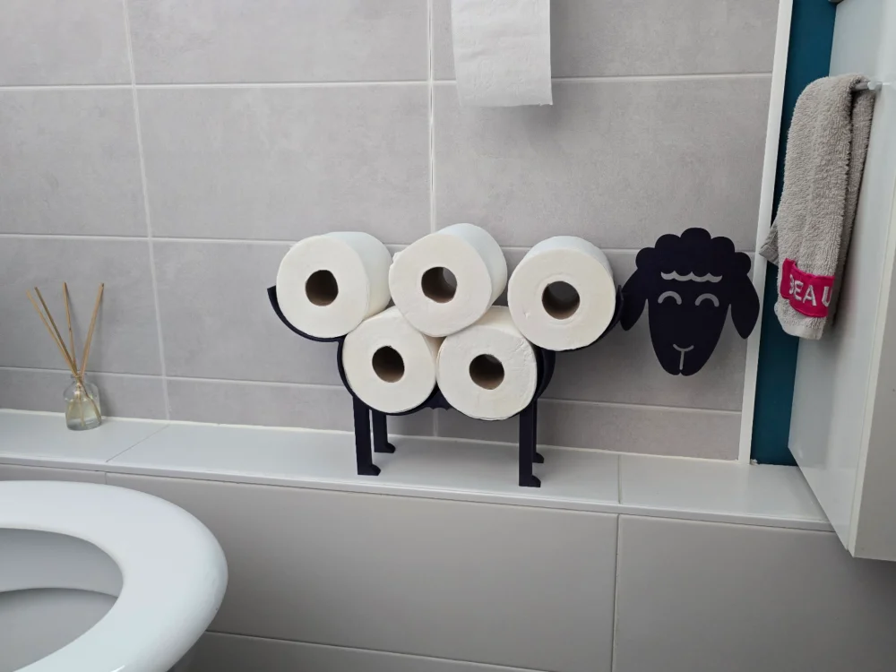 Suport Role Hârtie Igienică în Formă de Oaie